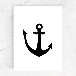 Studio-Tosca-anchor-anker-ansichtkaart-Terschelling-marine-haven-harbour-ship-pirate